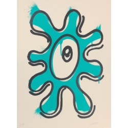 Serigrafía turquesa